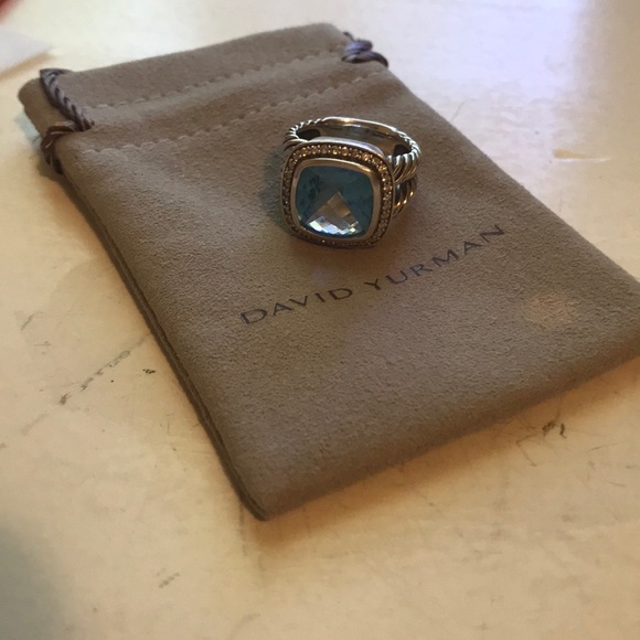 David Yurman Jewelry - David Yurman Albion Ring 11mm blue topaz